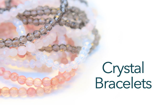 fill your arm with delicate faceted gemstones...