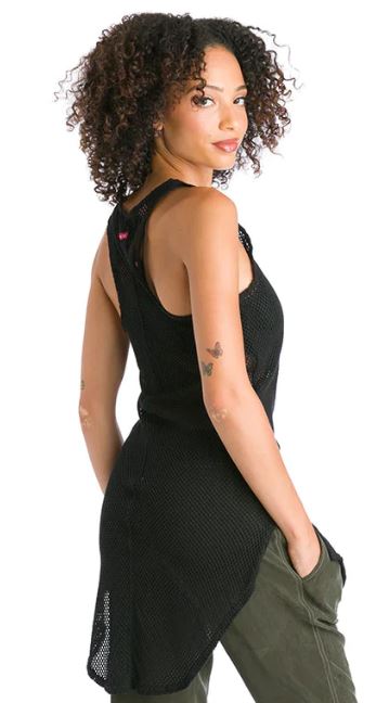 Long Mesh Racerback Maxi Tank