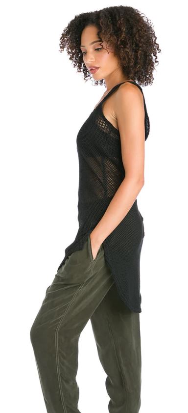 Long Mesh Racerback Maxi Tank