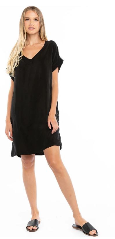 V Neck Shift Dress