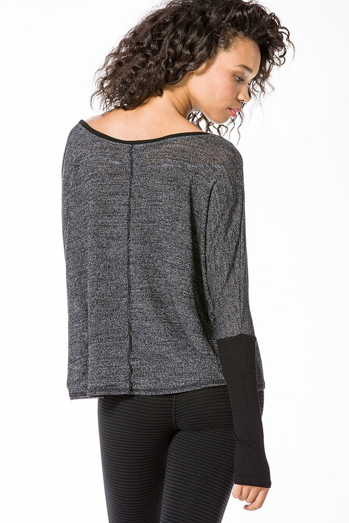 Crop Knit Long Sleeve Top - Solid Colors
