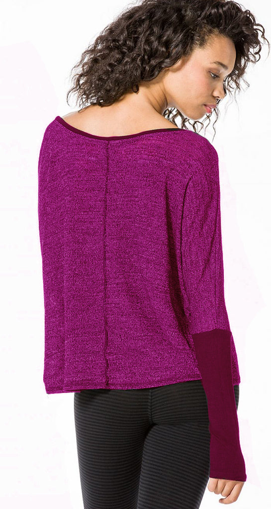 Crop Knit Long Sleeve Top - Solid Colors
