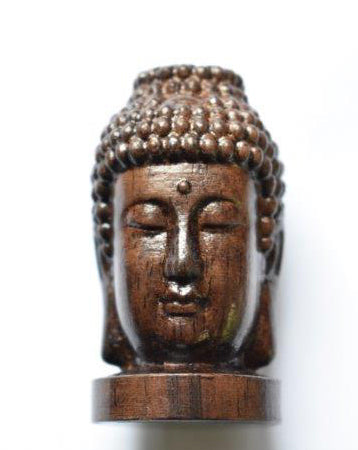 Small Wooden Buddha Head Statue