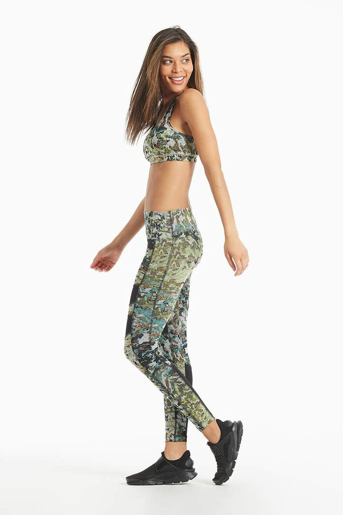 Digital Camo Hi Waist 'One Warrior' Leggings