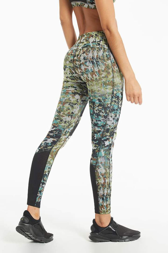 Digital Camo Hi Waist 'One Warrior' Leggings
