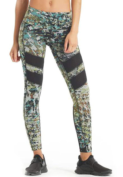 Digital Camo Hi Waist 'One Warrior' Leggings