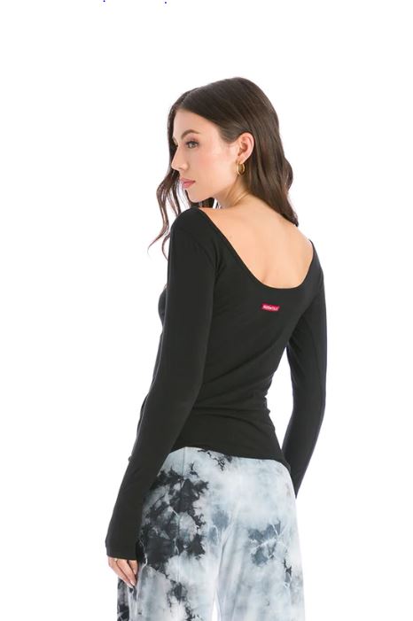 Scoop Back Long Sleeve Sexy T