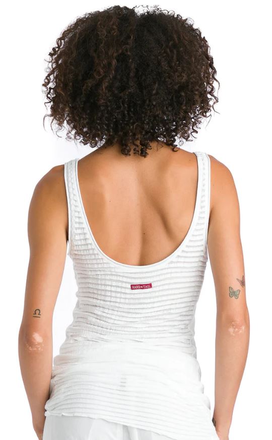 Pleated Skinny Panel Tank