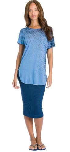 Scoop Neck Slide Tee - with Tie Dyes