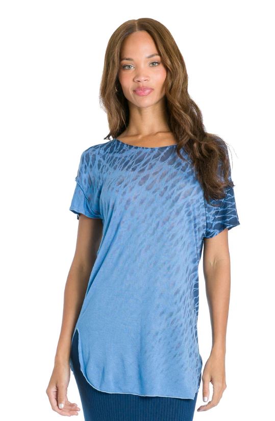 Scoop Neck Slide Tee - with Tie Dyes