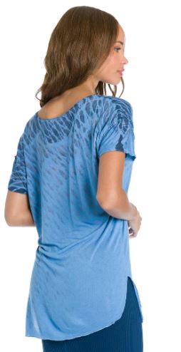 Scoop Neck Slide Tee - with Tie Dyes