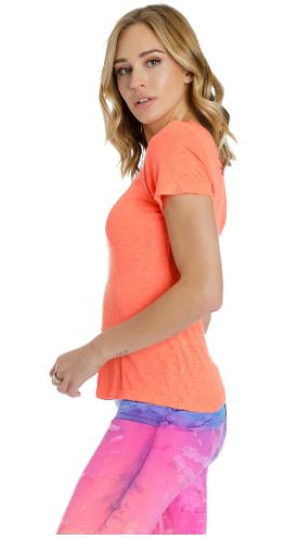 Slub V Neck T