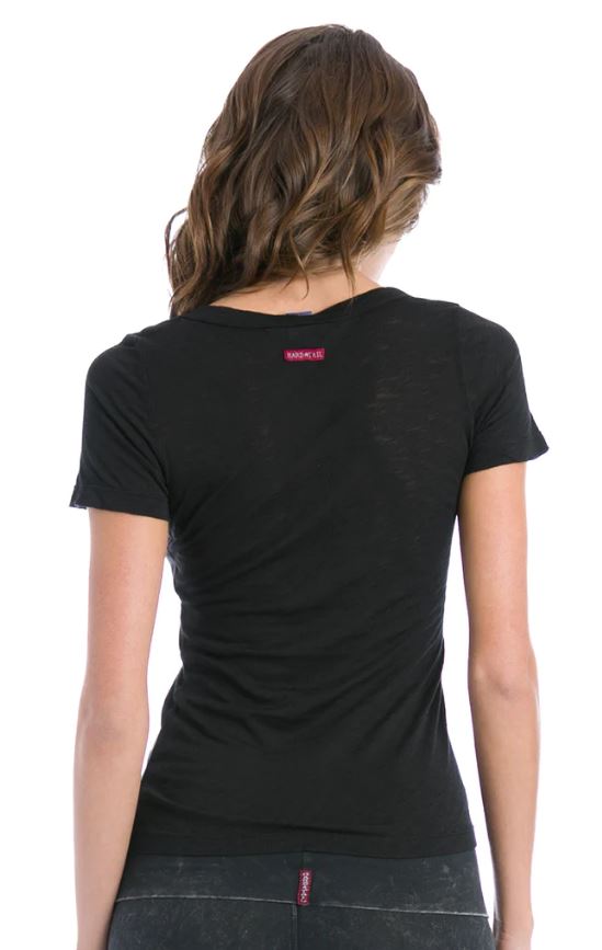 Slub V Neck T