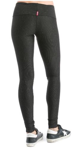 Micro Stripe Performance Rolldown Ankle Leggings