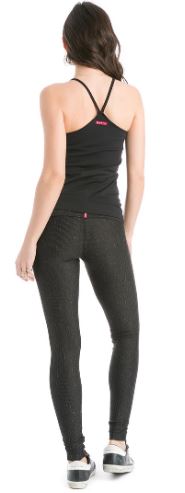 Micro Stripe Performance Rolldown Ankle Leggings