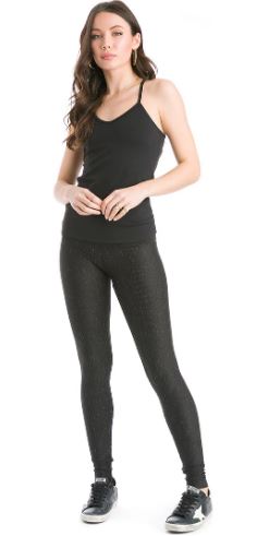 Micro Stripe Performance Rolldown Ankle Leggings