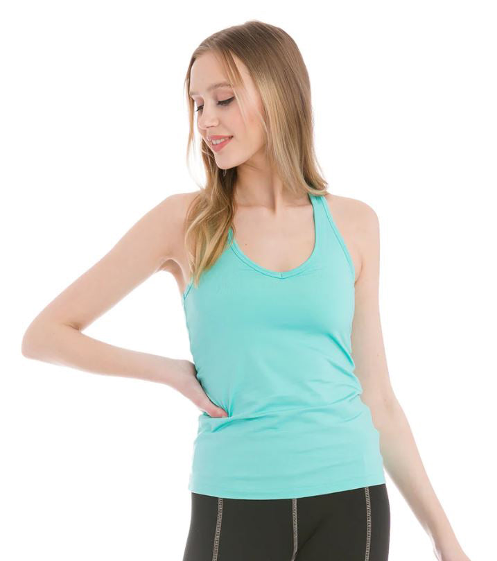 Sexy Racerback Tank with Bra