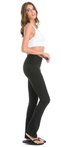 Ottoman Rib Serpentine Seam Rolldown Flares