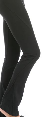 Ottoman Rib Serpentine Seam Rolldown Flares