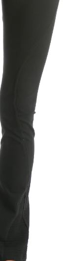 Ottoman Rib Serpentine Seam Rolldown Flares