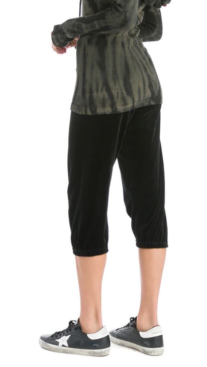 Velour Pull-on Crop Sweatpants