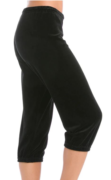 Velour Pull-on Crop Sweatpants