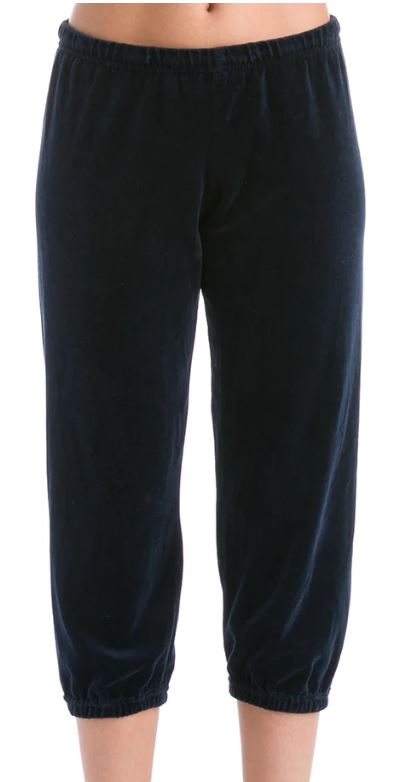 Velour Pull-on Crop Sweatpants