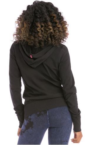 Easy Zip-Up Raw Edge Hoodie