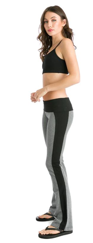 Rolldown Bootleg Flares - with Color Blocking