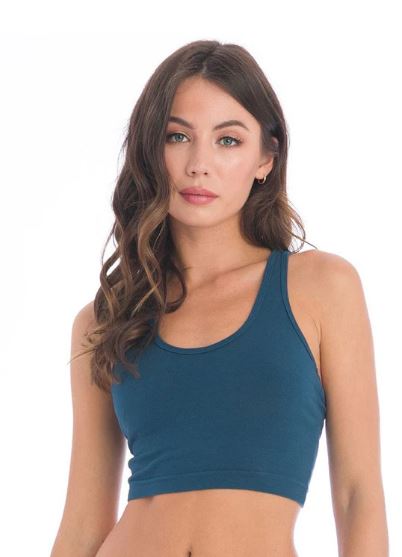 Racerback Cotton Midi Sports Bra