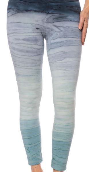 Hi Rise Ankle Leggings with Rainbow Horizon Tie Dyes
