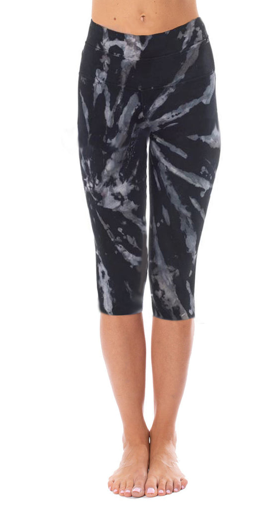 Hi Rise Knee Leggings with Tie Dye