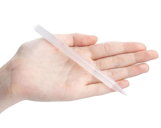Thin Selenite Point Wand
