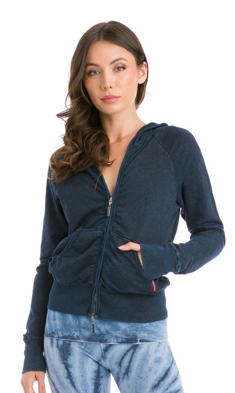 Baby Fleece Zip Hoodie - with Stone wash dye