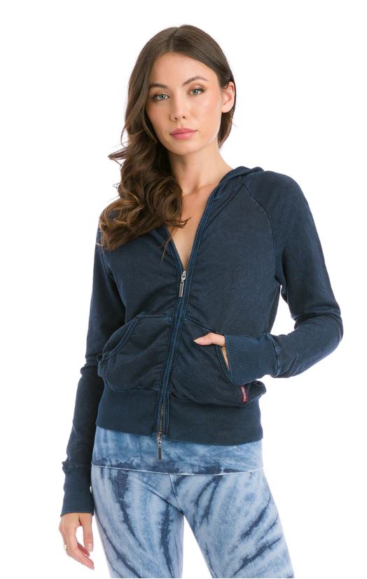 Baby Fleece Zip Hoodie - with Stone wash dye