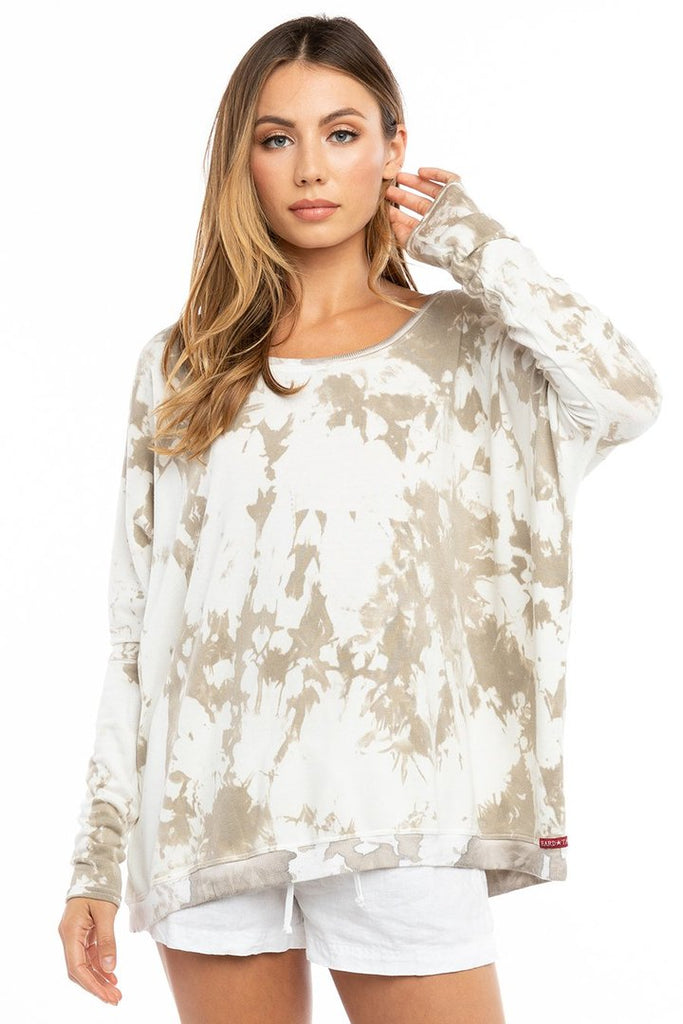 Open Crew Sweatershirt - with Tie Dye