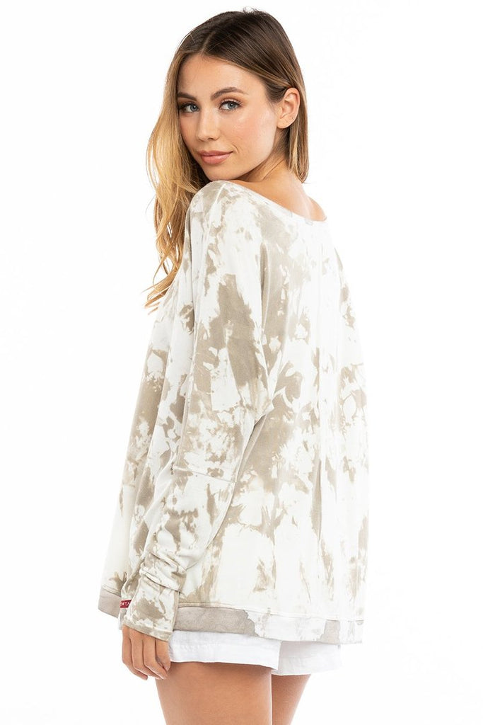 Open Crew Sweatershirt - with Tie Dye