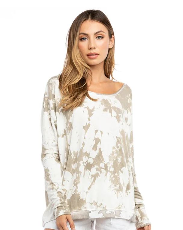 Open Crew Sweatershirt - with Tie Dye