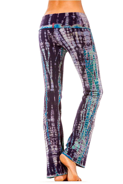 Rolldown Bootleg Flares - with Tie Dye