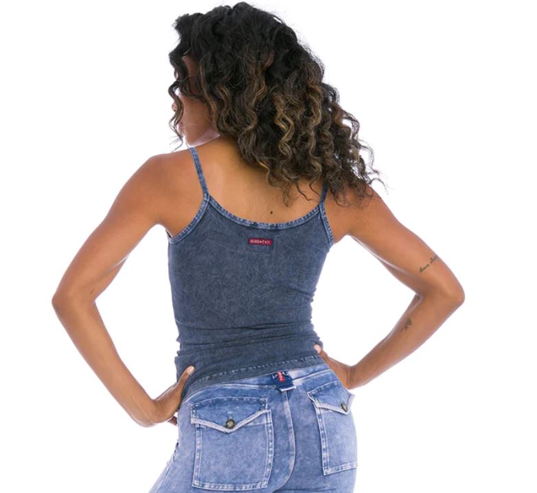 Long Cami Tank in Mineral Wash Dyes