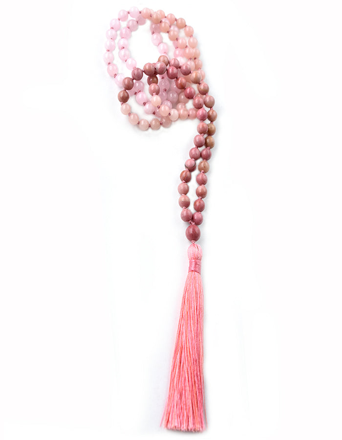 TRUE HEART OMBRE - Rose Heart Chakra Ombre Mala