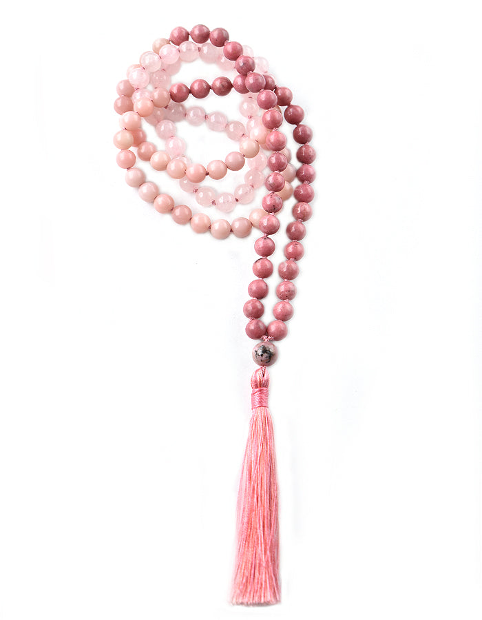 TRUE HEART OMBRE - Pink Heart Chakra Ombre Mala