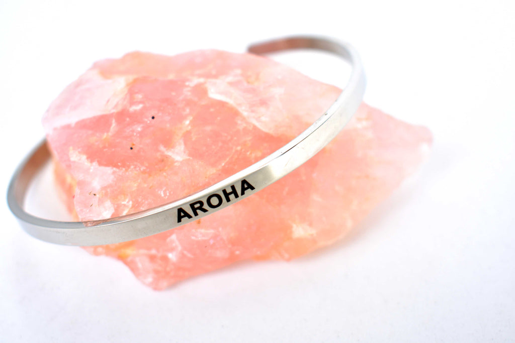 AROHA- Stainless Steel Cuff Bracelet for Women and Men - Pranachic