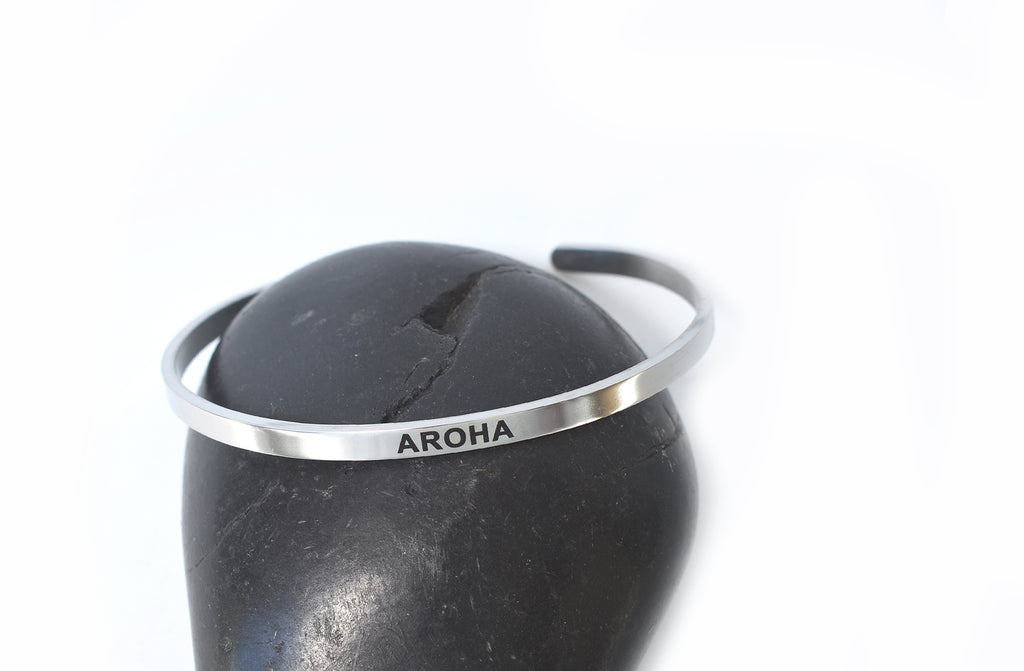 AROHA- Stainless Steel Cuff Bracelet for Women and Men - Pranachic