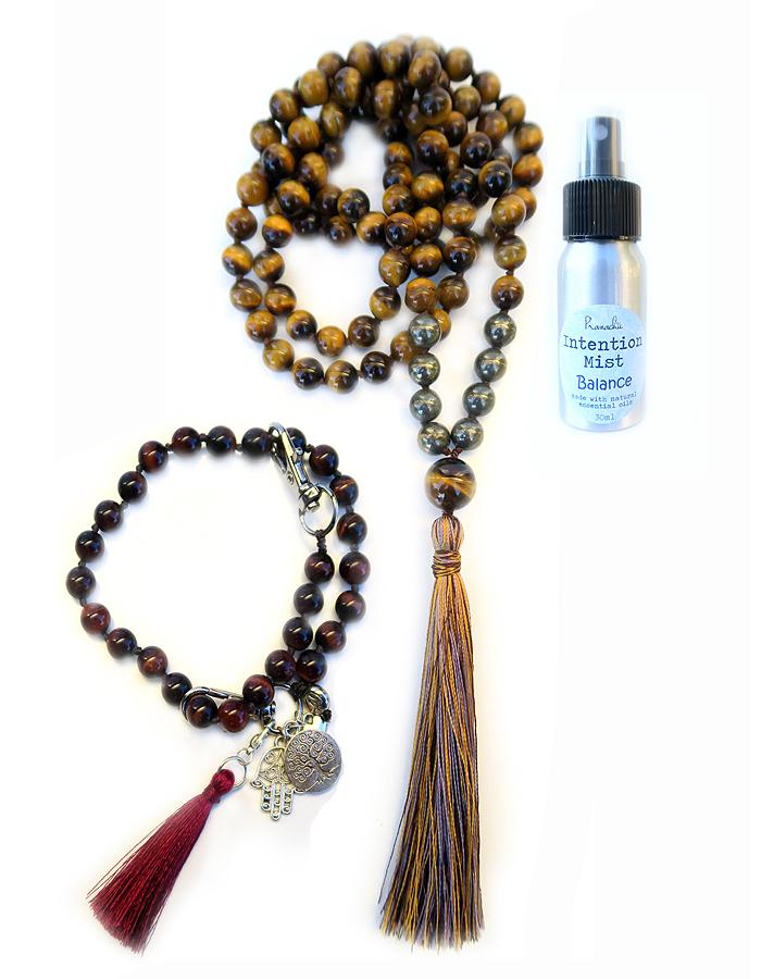 Balance Collection - TRUE NORTH Mala, Pratinu Balance Mala Bracelet and Balance Intention Mist - Pranachic