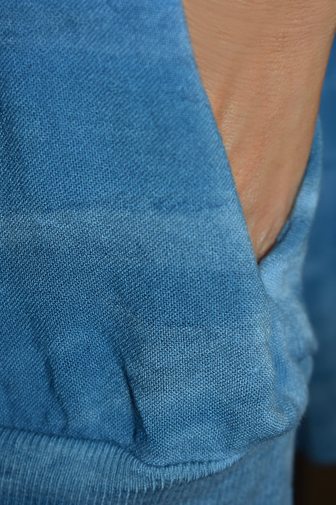 Long Sleeve Raglan Sweatshirt with Tie Dye - Pranachic