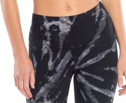 Hi Rise Knee Leggings with Tie Dye