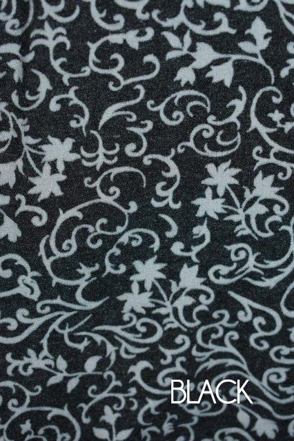 Scrolly Floral Sport Tank with Bra