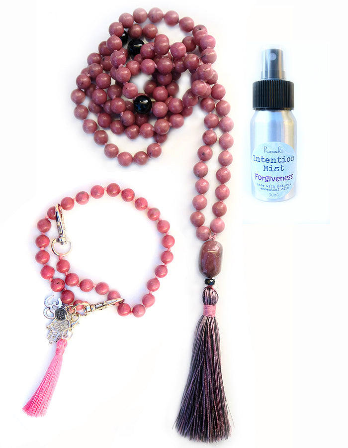 Forgiveness Collection - TRUE RELEASE Mala, Pratinu Forgiveness Mala Bracelet and Forgiveness Intention Mist - Pranachic