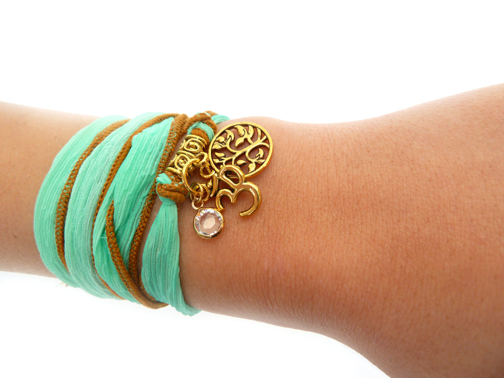 Green Goddess - Yoga Silk Wrap - Pranachic